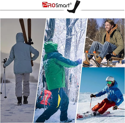 PROSmart Heated Socks Rechargeable Electric Sock - Battery Operated Thermal Warming Socks for Men & Women Suitable for Outdoor Hunting Cold Winter Skiing Camping