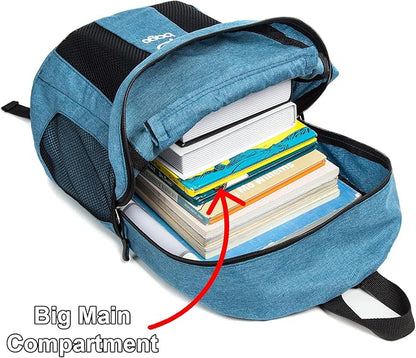 bago Lightweight Small Hiking Backpack for Women and Men - 25L Travel Day Pack - Foldable Hiking Daypack Ultralight for Camping Outdoor Sports - Day Bag Packable Backpack for Travel (SnowBlue)