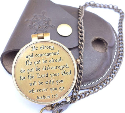 Engraved Compass for Confirmation Gifts, Baptism Gifts, Best Easter, Birthday Gifts, Graduation Gifts, Wedding Gifts, Religious Gifts for Men