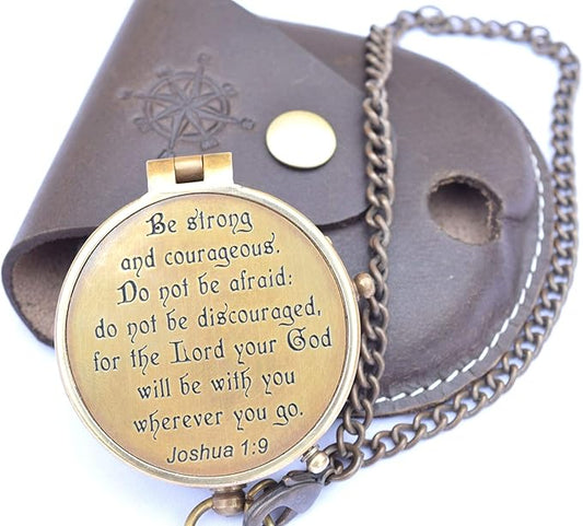 Engraved Compass for Confirmation Gifts, Baptism Gifts, Best Easter, Birthday Gifts, Graduation Gifts, Wedding Gifts, Religious Gifts for Men