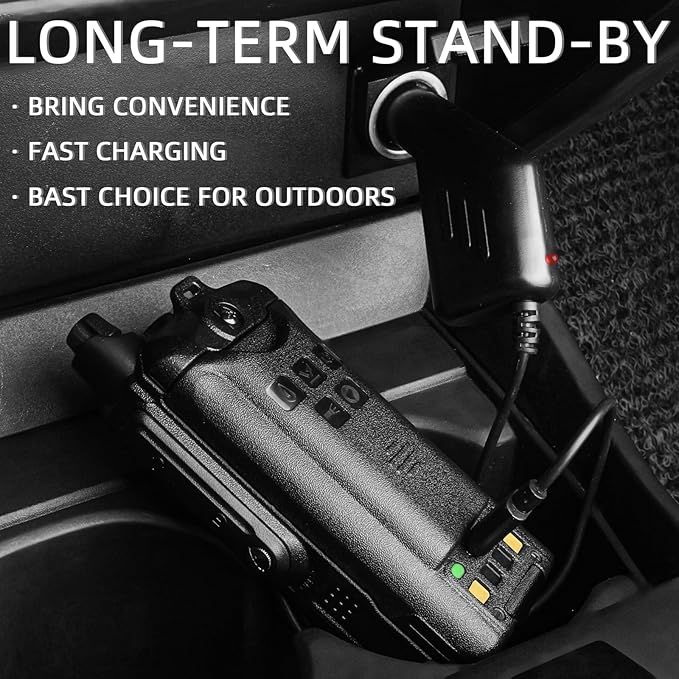 BAOFENG UV-9R Battery,4800mAh Type-C Charge BL-9 Li-ion 7.4V Replacement Radio Battery for UV-9R Plus Pro UV-9G BF-T57 GMRS-9R UV-XR USB-C Rechargeable walkie Talkie Battery (1Pack+USB-c car Charger)