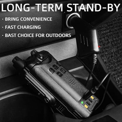 BAOFENG UV-9R Battery,4800mAh Type-C Charge BL-9 Li-ion 7.4V Replacement Radio Battery for UV-9R Plus Pro UV-9G BF-T57 GMRS-9R UV-XR USB-C Rechargeable walkie Talkie Battery (1Pack+USB-c car Charger)