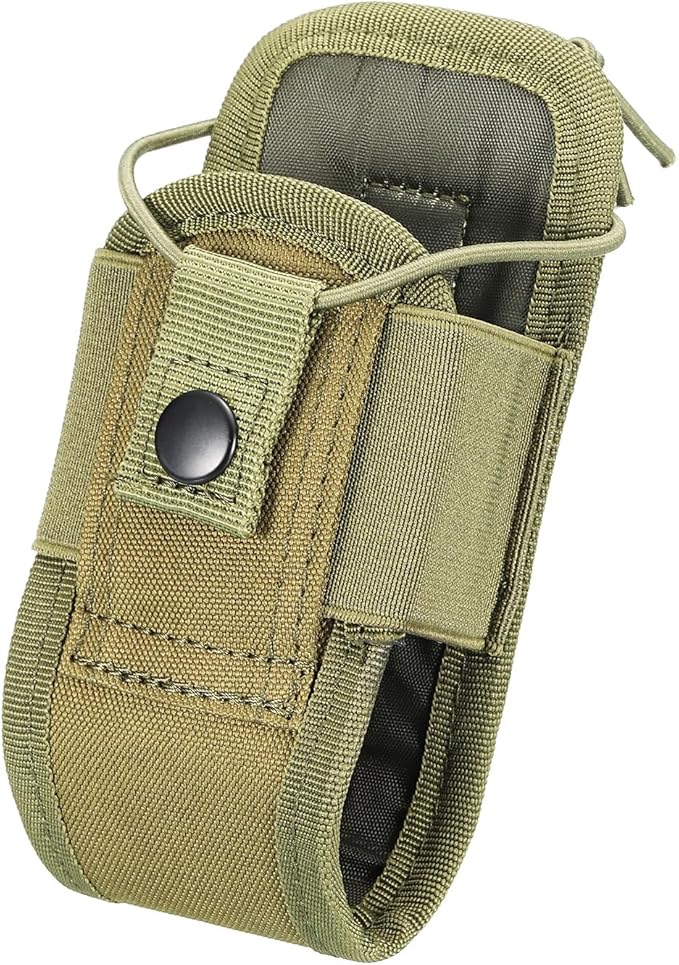 MECCANIXITY Radio Holder Radio Case Protective Covers Nylon Holder Carry Bag Green for Two Ways Walkie Talkie Adjustable Storage