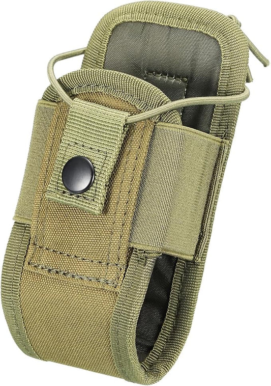 MECCANIXITY Radio Holder Radio Case Protective Covers Nylon Holder Carry Bag Green for Two Ways Walkie Talkie Adjustable Storage