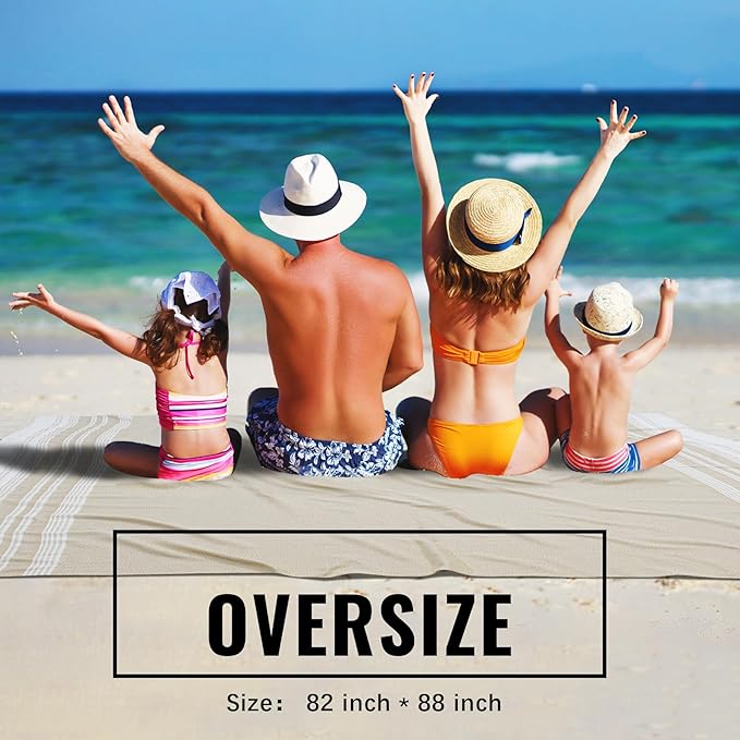 Large Soft Picnic Blanket Outdoor Law Grass Mat Park Car Travel Europe Mexico Trip Beach Towel Outside Summer Vacation Stuff Accessories Road Trip Essential Camping Gear Ship Cruise Gear Must Haves