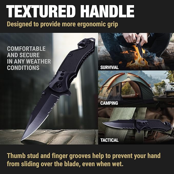Father Day Gifts - Legal Pocket Knife for Stepdad & Father - Mens Gift Ideas - Best Father’s Day Gifts - Cool Folding Knives - Birthday Gifts for Men - Presents for Dad Husband Boyfriend - 6680 G