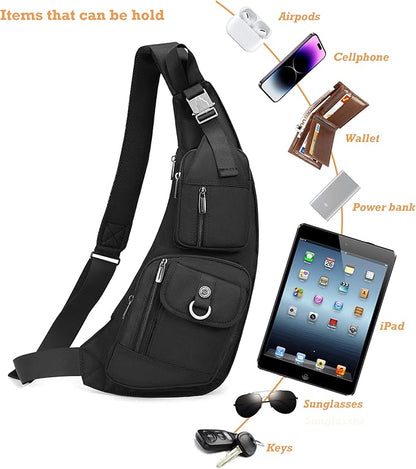 NICGID Sling Bag Chest Shoulder Backpack Crossbody Bags Casual Daypack for Men Women
