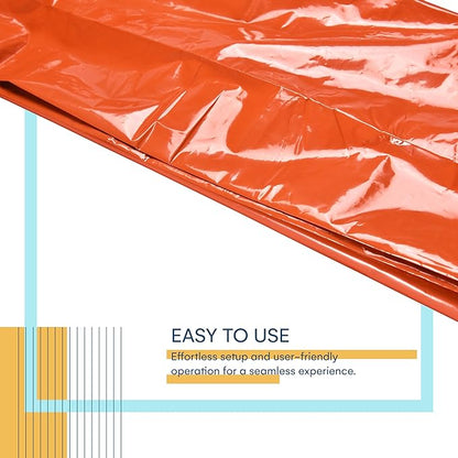 ACOWAY Survival Blanket - Bivy Sack - Emergency Sleeping Bags for Survival - Sleeping Bag Suit - Versatile Orange Outdoor Gear for Unmatched Protection and Durability - Set of 3.9 x 1.9in