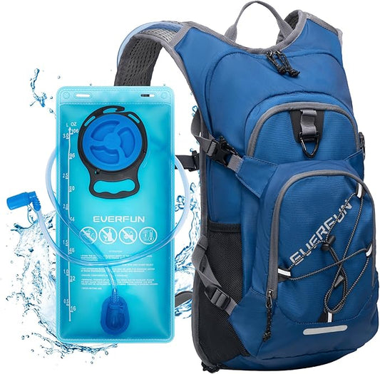 Everfun Hydration Backpack 18L with Water Bladder 2L/3L Hiking Water Backpack Women Men Lightweight Insulation Hydration Day Rucksack for Hiking, Cycling, Running, Festival, Camping
