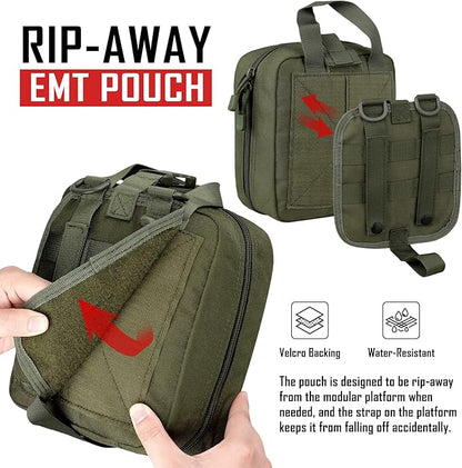 First Aid Bag Empty Medical Ifak Pouch Molle EMT Pouches Rip-Away Tactical Military Trauma Emergency Medic Bag