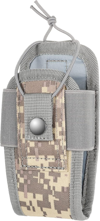 FRTKK Tactical Radio Holder Radio Holster Molle Radio Pouch Universal Radio Case Military Heavy Duty Radio Bag for Police Firefighter Two Ways Walkie Talkies Vest
