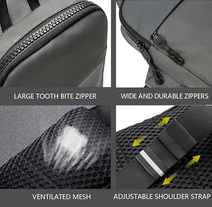Mini Sling Bag for Men Women, Waterproof Utility Crossbody Backpack Chest Bag for Hiking Travel Sports Running