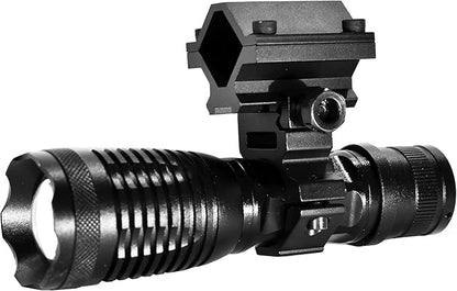 Trinity 1500 lumens led Tactical Flashlight with Mount for 20 Gauge Shotguns blk_AB