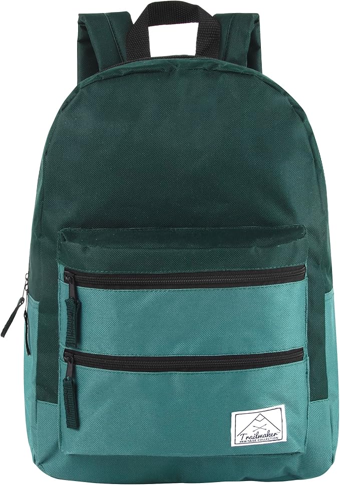 Trail maker Multi Pocket Multicolor Backpack with Adjustable Padded Straps