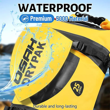 Waterproof Dry Bag - Motorcycle Luggage Tail Bag with Straps for Back Seat, Roll Top Lightweight Waterproof Backpack Sack for Travel, Swimming, Boating, Kayaking, Camping and Beach