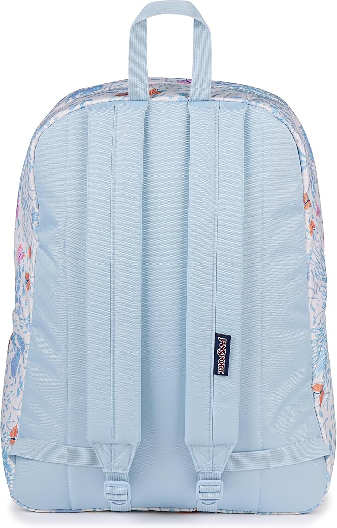 JanSport SuperBreak One Backpack - Durable, Lightweight Bag with 1 Main Compartment, Front Utility Pocket with Built-in Organizer, Premium Backpack, Fluttering Fields