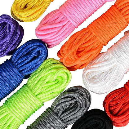 MONOBIN Micro Paracord，2mm 10Colors 20FT Paracord Combo Kit with Paracord Instructions and Charms for Making Paracord Bracelets, Lanyards, Jewelry Making