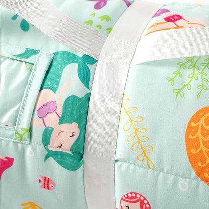Bunnikins & Clover Toddler Nap Mat with Removable Pillow, Nap Mats for Preschool, Easy Clean Toddler Nap Pad for Kindergarten, Kids Sleeping Bag for Travel Camping