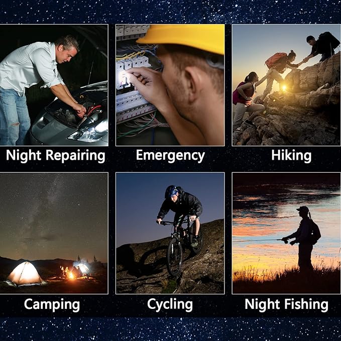 COB Small Flashlight, 1000Lumens Bright Rechargeable COB Keychain Flashlights,4 Light Modes Portable Pocket Light with Folding Bracket Bottle Opener and Magnet Base for Walking and Camping (Round)