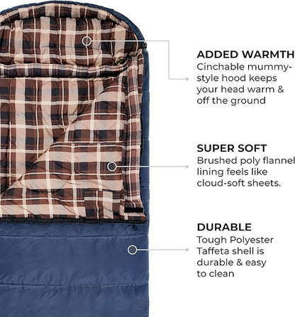 TETON Celsius XL, -25F, 20F, 0F Degree Sleeping Bags, All Weather Warm Sleeping Bag for Adults and Kids, Camping Season, Compression Sack Included