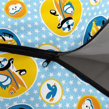 Kids Sleeping Bag for Boys and Girls,Monster Alien Print-Lightweight Warm Portable Outdoor Indoor-Waterproof Cold Weather Resistant Sleeping Bag for Camping Hiking