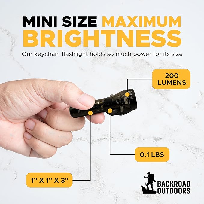 Multifunctional Portable 200 Lumen Rechargeable Keychain LED Flashlight