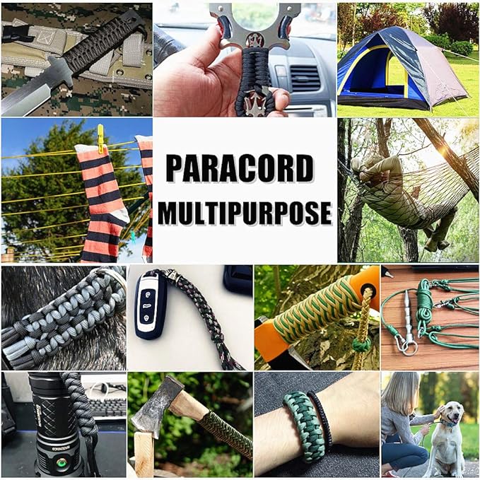 WEREWOLVES Paracord Rope, 7 Strand Type III Parachute Cord 4mm 100ft / 200ft for Crafting, DIY Projects, Survival Bracelets (Sapphire Blue, 200 ft)