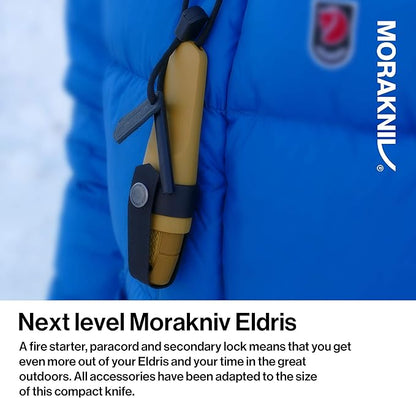 Morakniv Eldris Fixed-Blade Pocket-Sized Knife with Sandvik Stainless Steel Blade, Lanyard and Firestarter, 2.2-Inch