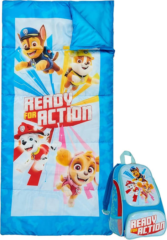 Paw Patrol Backpack and Sleeping Bag Set – Paw Patrol Kids Indoor/Outdoor Kit, 2 Piece Set, Multi, (N-2PC21PAW)