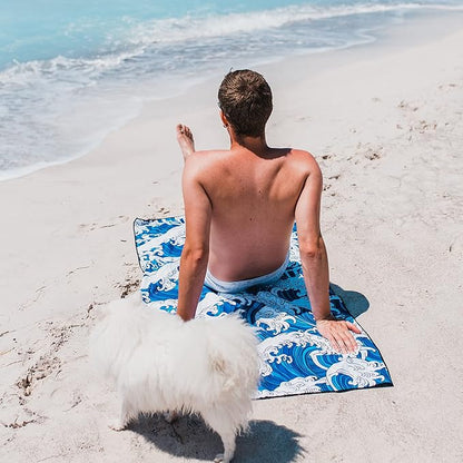 4Monster Microfiber Beach Towel Quick Dry,Super Absorbent Lightweight Travel Towel for Swimmers, Sand Free Camping Towel, Beach Towels for Pool, Swim, Water Sports,Yoga,Gym,Backpacking