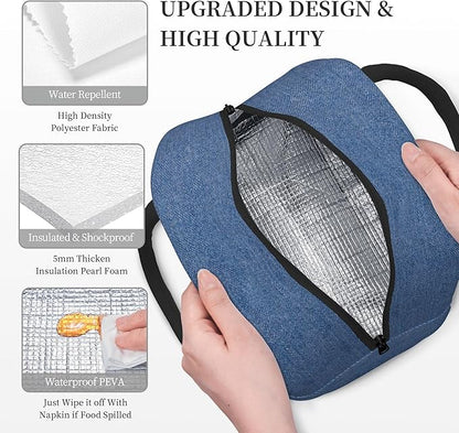Cute Dog Lunch Bag Lunch Box for Women Men Boys Girls, Reusable Insulated Lunch Tote Bag, Leakproof Thermal Cooler Sack Food Handbags High Capacity for Work School Picnic Camping Gifts
