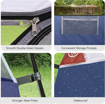 CAMPROS CP Tents for Camping 6 Person Waterproof Windproof Double Layer Family Camping Tent, Easy Setup Dome Tent with Large Mesh Windows & Wider Door for Outdoor Camping & Hiking