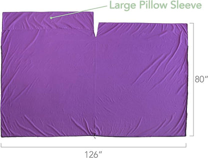Pike Trail Sleeping Bag Liner – Travel and Camping Sheet, Lightweight and Compact Insert with Full Length Zipper and Guarantee