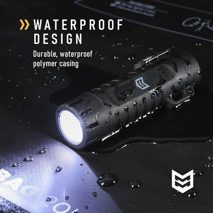 Mission Made Tactical Torch with Plasma Flameless Lighter Windproof Waterproof Electric Dual Arc Rechargeable USB Cord