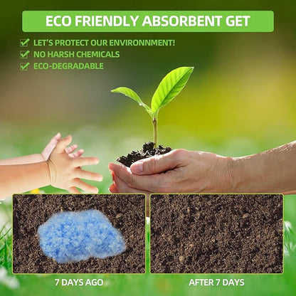 Portable Toilet Powder, Fast-Absorbing Camping Toilet Chemicals, for Camping Outdoor Recreation Portable Toilet Rapidly Biodegradable Eco Poo Gel, Liquid Waste Gelling and Deodorizing Powder