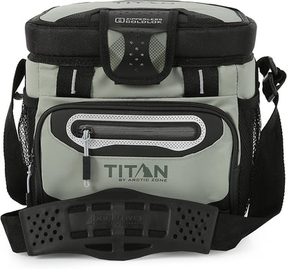 Arctic Zone Titan Deep Freeze Cooler - Zipperless Hardbody Cooler - Small & Large Capacity- Beach & Camping Cooler - Deep Freeze Insulation, HardBody Liner, and SmartShelf