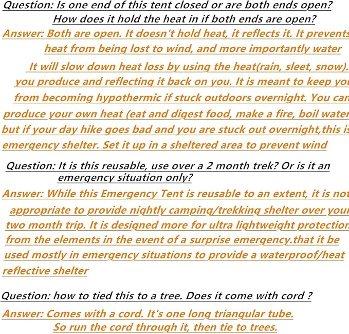 1 Piece Emergency Tent, Polyester Film Survival Tent with String Bundle Pocket Whistle,String with Buckle for Hiking, Camping, First Aid Hurricane