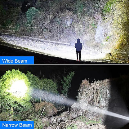 Flashlights High Lumens Rechargeable, 990000 Lumens Bright Flashlight, Powerful Flashlights With 5 Mode For Outdoor, 2pack LED High Powered Flash Light, Waterproof Flashlight For Home/Camping