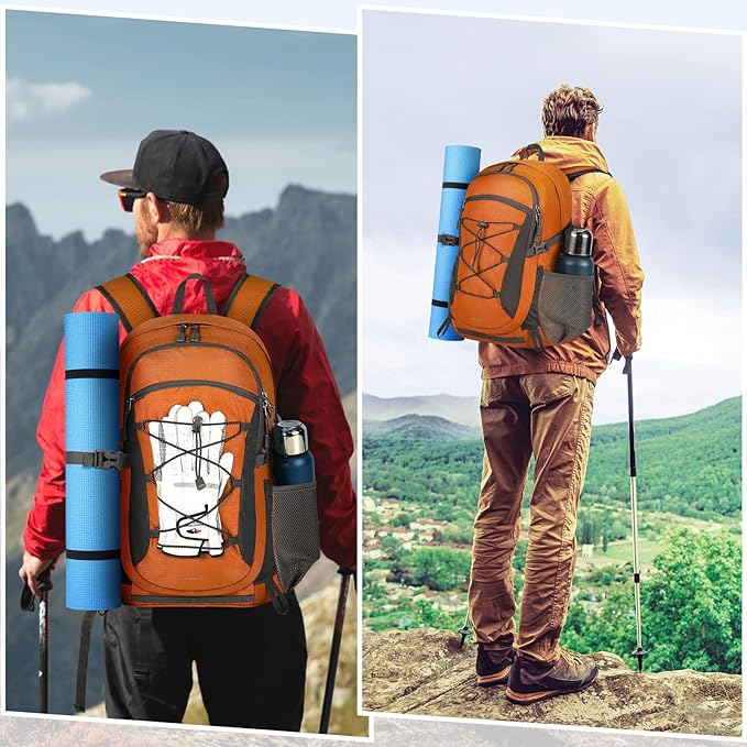 RAINSMORE Hiking Backpack 40L Waterproof Camping Backpack Lightweight Packable Backpack for Women Men Outdoor Travel Daypack