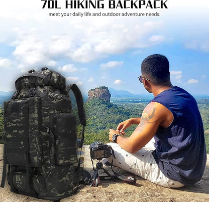 Hiking Backpack for Men 70L/100L Camping Backpack Military Rucksack Molle 3 Days Assault Pack for Climbing