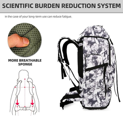 100L Hiking Camping Backpack Tactical Backpack for Men Large Survival Hunting Waterproof Backpack Molle Rucksack Military Camping Backpacking Daypack