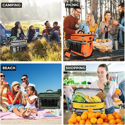 Kayak Cooler Behind Seat - Waterproof Cooler Bag Compatible with Lawn-Chair Seat Kayak，Kayak Accessories Camping Cooler, Portable Ice Chest for Fishing, Beach,Picnic, Trips