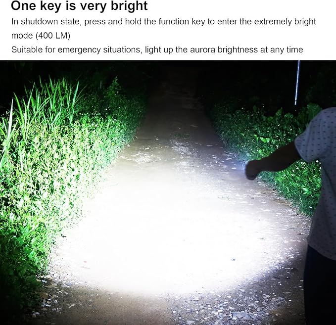 LIGHTFE Key-Chain Flashlight MK63 3 in 1 uv Light+Glare White Light+red Light for EDC Flashlight, Camping Flashlight, Emergency Light Designs to Max. 300LM Brightness, 3 Colors LED Lamp(Grey)