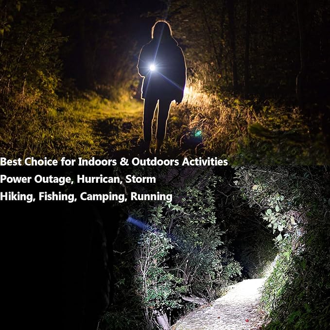Bright Mini Led Flashlight 7w Small Tactical Flashlights Single Mode Zoomable Military Grade AA Torch with Clip for Gift, Hiking, Camping & Power Outage(Battery Not Included), 4 Pack