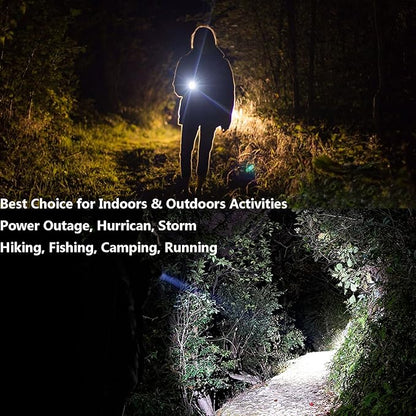 Bright Mini Led Flashlight 7w Small Tactical Flashlights Single Mode Zoomable Military Grade AA Torch with Clip for Gift, Hiking, Camping & Power Outage(Battery Not Included), 4 Pack