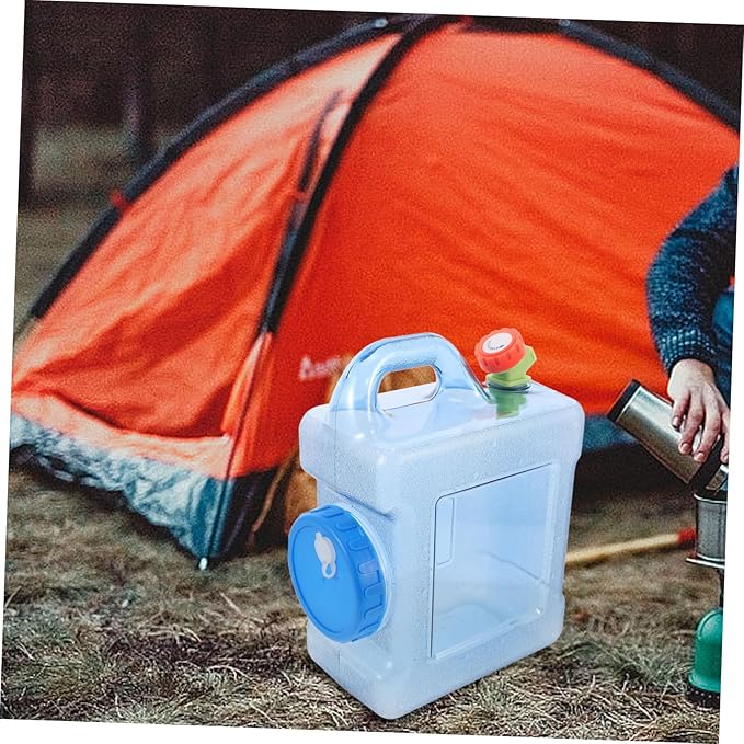 Abaodam Portable Drinking Bucket Water Storage Container with Faucet Outdoor Water Container Outdoor Camping Water Bucket Outdoor Supply Portable Water Jug Liquid Storage Bucket