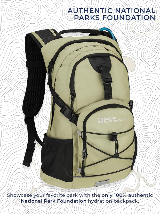 18L Hydration Backpack with 2 Liter Hydro Water Bladder Bag, Lightweight Daypack for Cycling, Hiking, Running, Climbing, for Men Women Kids