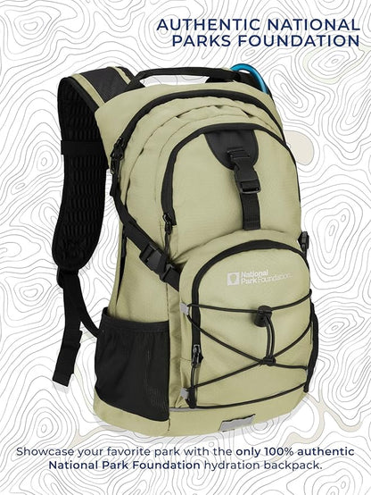 18L Hydration Backpack with 2 Liter Hydro Water Bladder Bag, Lightweight Daypack for Cycling, Hiking, Running, Climbing, for Men Women Kids