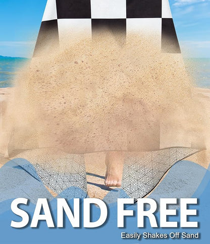 Microfiber Beach Towel – Block Quick Dry Lightweight Sand Free Oversized Large Towel Accessories Travel Must Have Swim Pool Yoga Camping Gear Summer Essentials Packable Sandproof Item Gift 71" 32"