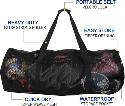 Oumers Mesh Dive Bag, Extra Large Mesh Travel Duffle for Scuba Diving and Snorkeling Gear & Equipment - Dry Bag Hold Mask, Fins, Snorkel, and More